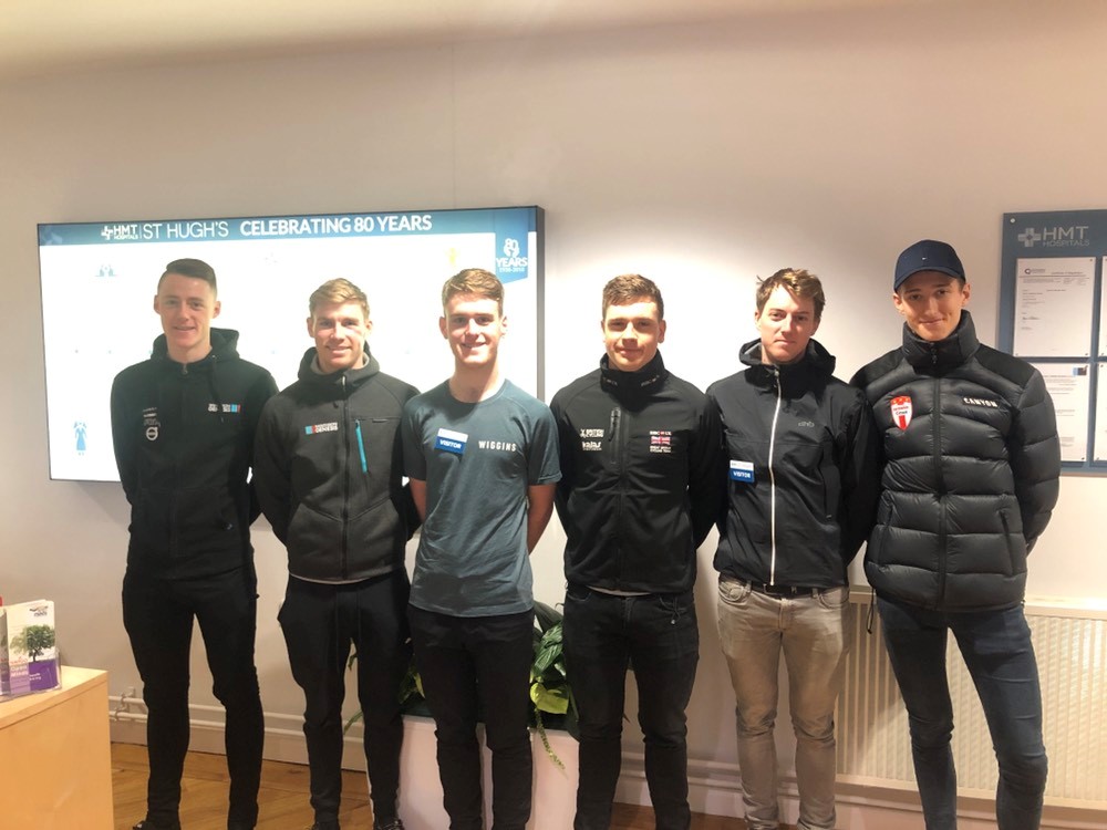 Professional Cyclists attend HMT St Hugh’s for pre-season Cardiac Screening.